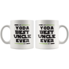 Image of [Teelaunch] Fathers Day Gift for Uncles from Niece Nephew Yoda Best Uncle Ever for Worlds Awesome Uncle Funny Gag Gift Idea Ceramic Coffee Novelty Mug Tea Cup for Christmas or Birthday by Classic Mugs