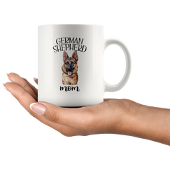 [TL] German Shepherd Mom Mug & German Shepherd Dad Mug, German Shepherd Mug, Dog Mom, Dog Dad, Coffee Mug, Cup, Watercolor, New Dog, Puppy, Gift-d1