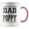 Image of [TL] Personalized Coffee Mug, Father's Day Gift, Dad Gift, Father's Day Mug, Grandpa Mug, Poppy Mug, 11oz White Gift Idea for Father's Day