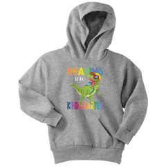 VnSupertramp Roaring Kindergarten Dinosaur T-Rex Youth Hoodie Back to School