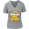 Image of VnSupertramp I Teach Kinder Superheroes Kindergarten Teacher Women V-Neck T-Shirt Plus Size XL-4XL Back To School First Day of School Gift