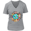 Image of VnSupertramp Children Around The World Women V-Neck T-Shirt Plus Size XL-4XL Happy Earth Day Tee 2019