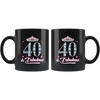 Image of VnSupertramp 40th 50th 60th And Fabulous Personalized Black Coffee Mug 11oz