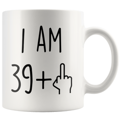 [TL] Funny 40th Birthday Gift for Women and Men - Turning 40 Years Old Happy Bday Coffee Mug - Gag Party Cup Idea as a Joke Celebration - Best Forty Adult Birthday Presents