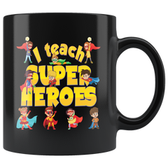 OFFICIAL VnSupertramp I Train Superheroes Black Coffee Mug 11oz - Premium Ceramic Cup - VnSupertramp Apparel Accessories