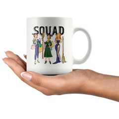 Official VnSupertramp Hocus Pocus Squad White Mug 11oz Halloween Witch Costume Gifts for Women Girls