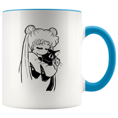 [Teelaunch] Sailor Moon Pink Mug 11oz Coffee Mug Novelty Cup Gift