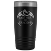 Image of VnSupertramp Mother of Dragons 20oz Vacuum Tumbler - Personalized Mother's Day Gift - Game of Thrones Fans Lovers - D1