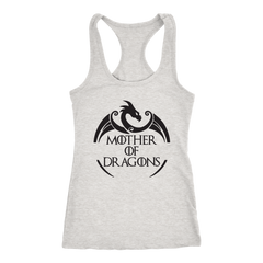 VnSupertramp Mother of Dragons Women Racerback Tank Top Shirt For Mother's Day Dragon Fans Lovers Mom Gift - D3