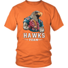 Image of VnSupertramp Personalized Hawks Mascot Team Men Women Football T-Shirt Plus Size XL-4XL - For Seattle Seahawks Fans