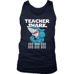 Teacher Shark District Men Tank Top Shirt Doo Doo Doo Plus Size Official VnSupertramp Apparel