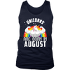 Image of Unicorns Are Born In August Birthday Men Tank Top Shirt Plus Size Official VnSupertramp Apparel