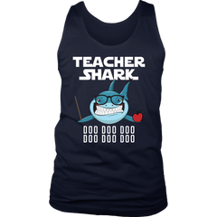 Teacher Shark District Men Tank Top Shirt Doo Doo Doo Plus Size Official VnSupertramp Apparel