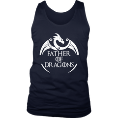 VnSupertramp Father of Dragons Men Tank Top T-Shirt Plus Size For Father's Day Dragon Fans Gift Family Matching Tees - D1