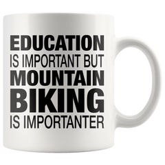 [TL] Mountain Biking Mug - Funny Mountain Bike Gift for Men and Women - Gag Coffee Cup for Downhill Cycling Enthusiast - Best Bicycle Themed Gift Idea