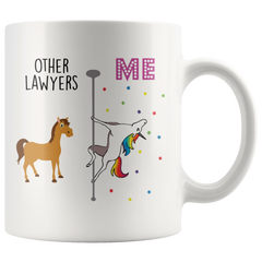 [TL] Younique Designs Lawyer Mug, 11 Ounces, White, Unicorn Mug, Lawyer Gifts for Women