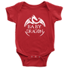 Image of VnSupertramp Baby Dragon Onesie Baby Bodysuit For Boys Girls Dragon Fans Gift Family Matching Tees - D1