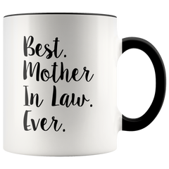 [TL] Mama Birdie Best Mother In Law Ever Coffee Cup/Tea Mug - Script Print (White/Pink)