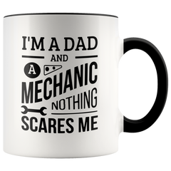 [TL] Dad and A Mechanic Mug, Funny Mechanic Dads Coffee Mugs, Auto Mechanic Gift, for Dad, Camp Mug, Tumbler