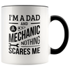 Image of [TL] Dad and A Mechanic Mug, Funny Mechanic Dads Coffee Mugs, Auto Mechanic Gift, for Dad, Camp Mug, Tumbler