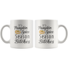 Image of [TL] It's Pumpkin Spice Season Bitches Mug, Pumpkin Spice Mug, Funny Fall Mug, Funny Autumn Mug, Fall Lover Gift, Cute Autumn Mug, Pumpkin Coffee Mug