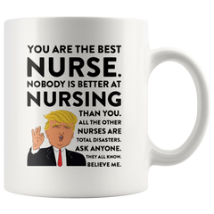 [TL] Andaz Press 11oz. Funny President Trump Coffee Mug Gift, Best Nurse, Nursing, 1-Pack, Includes Gift Box, Birthday Christmas Novelty Ideas for MAGA Republican Democrats