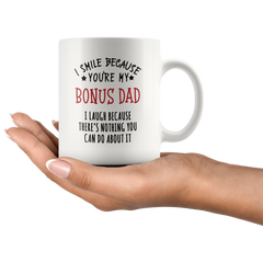 [TL] Bonus Dad Gifts, Bonus Dad Mug, Step Father's Day Gift from Daughter Son, Step Dad Gift, Funny Stepdad Gifts, Stepfather Coffee Mug 11oz