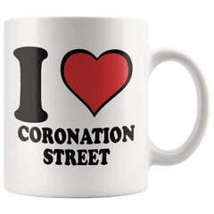 [TL] I Love Coronation Street Coffee Mug Novelty Mug Cup Gift Tea Coffee Ceramic Mug Funny