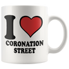 Image of [TL] I Love Coronation Street Coffee Mug Novelty Mug Cup Gift Tea Coffee Ceramic Mug Funny