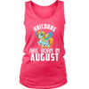 Image of Unicorns Are Born In August Women Tank Top Shirt Plus Size XL-4XL Official VnSupertramp Apparel