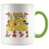 Image of OFFICIAL VnSupertramp I Train Superheroes White Accent Coffee Mug 11oz - Premium Ceramic Cup Multicolor Choices - VnSupertramp Apparel Accessories