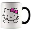 Image of [TL] Hello Kitty Middle Finger Coffee Mug Fuck You