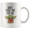 Image of [TL] Relationship Coffee Mug White 11oz  - Baby You Da One For Me - Valentine's Lover Partner Romantic Men Women Boyfriend Girlfriend Funny Galentine's Cute