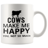 Image of [TL] Funny Cow Coffee Mug - Sarcastic Farm Animal Lover Accessories - Cow Themed Gifts