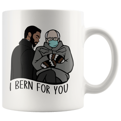 [Teelaunch] I Bern For You Coffee Mug 11 OZ,Bernie Sanders Mittens Bridgerton Mug,Simon Daphne Funny Coffee Mug,Duke Hastings Mug, Bridgerton Gift,Simon Basset Mug