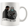 Image of [Teelaunch] I Bern For You Coffee Mug 11 OZ,Bernie Sanders Mittens Bridgerton Mug,Simon Daphne Funny Coffee Mug,Duke Hastings Mug, Bridgerton Gift,Simon Basset Mug