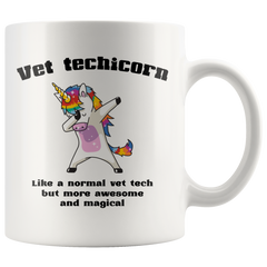 [TL] VET TECH GIFT adult unicorn gift for women vet tech week unicorn mug cup, Going away gift for coworker colleague mug funny mugs for women