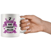 Image of [TL] 7rd Wedding Anniversary Gifts for Her Him Men Women - 7 Years in and I Haven't Killed Him Yet Coffee Mug - Funny 7th Wedding Anniversary Marriage Gift for Wife Husband - Wife Coffee Mug Tea Cup