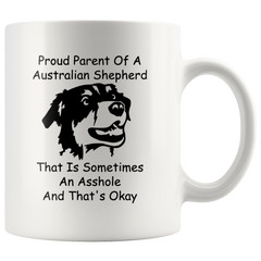 [TL] Funny Australian Shepherd Mug For Men Women Dog Mom and Dad Coffee Mug 11oz