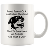 Image of [TL] Funny Australian Shepherd Mug For Men Women Dog Mom and Dad Coffee Mug 11oz