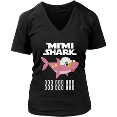 Official VnSupertramp Personalized Grandma Shark Women V-Neck Shirt Plus Size - MiMi Shark - 34522181183922