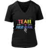 Image of Team First Grade Women V-Neck Shirt Plus Size XL-4XL Back To School Official VnSupertramp Apparel