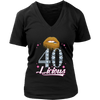 Image of VnSupertramp Forty Licious 40th Birthday Sexy Clips Women V-Neck Shirt Plus Size XL-4XL Mother's Day Mom Gift 1979 - D3