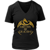 Image of VnSupertramp Mother of Dragons Women V-Neck T-Shirt Plus Size XL-4XL For Mother's Day Gift Dragon Fans Mom - D2