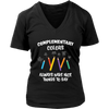 Image of VnSupertramp Complementary Colors Women V-Neck Art Teacher T-Shirt Plus Size XL-4XL - For Funny Artist Gift Tee Shirt