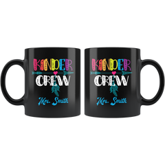 VnSupertramp Personalized Kinder 1st 2nd 3rd 4th 5th Grade Crew Black Mug 11oz - Custom Name - Back To School First Day Of School Funny Gift