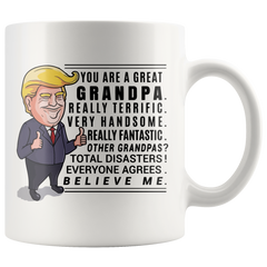 [TL] Younique Designs Trump Grandpa Mug, 11 Ounces, Donald Trump Coffee Mugs, Best Grandpa Mug