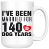 Image of [TL] 20th Wedding Anniversary Gifts for Dog Lover Men Women - I Have Been Married for 20 Years Gift Dog Coffee Mug Tea Cup 15 oz White - Funny 20th Wedding Marriage Anniversary Gift for Husband from Wife