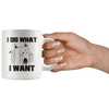 Image of [TL] AW Fashions Funny Bossy Cat - 11oz Coffee Mugs - Cute Pet Cup for Animal Lovers - Cool Themed Cat Mom Gag – Perfect For Christmas and Birthdays - I Do What I Want Cat