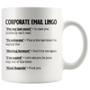 Image of [TL] Corporate Email Lingo Mug Gift Funny Work Mia Gift